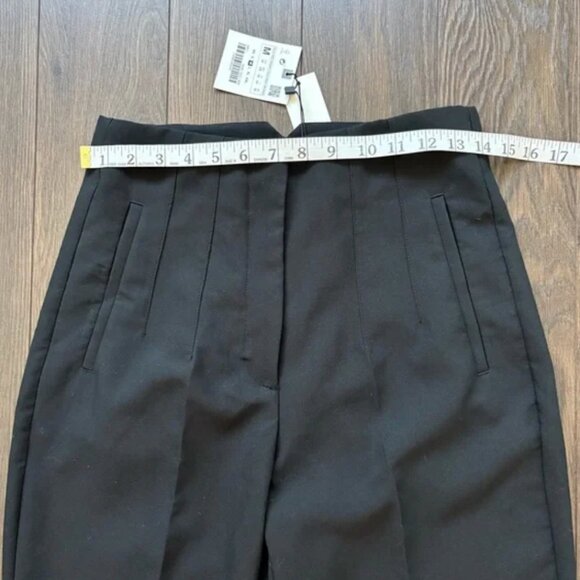 ZARA Black High Waisted Ankle Pants NWT - Picture 9 of 13